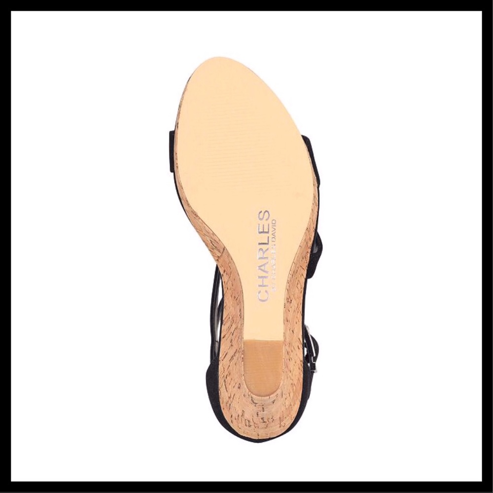❤️Size 9.5 Charles David Leanna Cork Wedge Sandal - Picture 7 of 8
